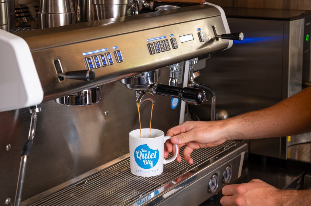 Coffee machine at The Quiet Bite